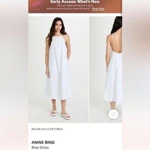 Anine Bing Bree Dress Sz M White